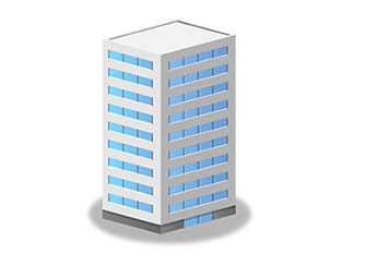 企業・ゼネコン　建物　イラスト