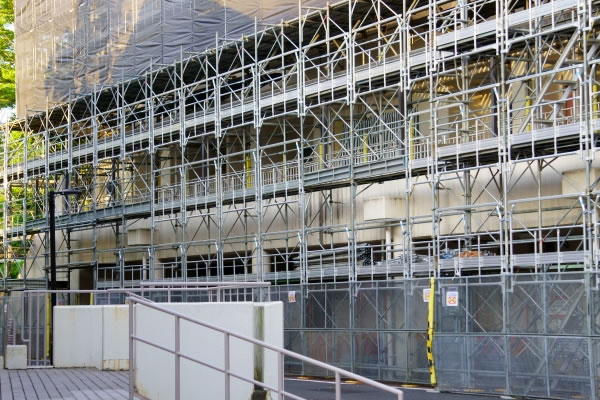 建築工事の様子