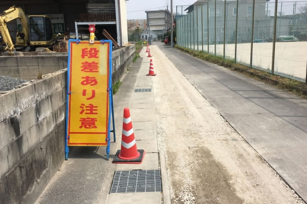 建築工事の様子